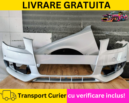 A4 B8 2007-2011 - Bara fata + Aripa stanga Gri Argintiu LX7W LY7W cu senzori parcare VOPSITA Audi A4 B8 2007-2011 Tu alegi culoarea