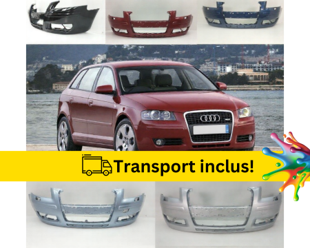 A3 8P 2003-2012 - Bara fata Audi A3 8P 2005-2008 CU Spalator far Negru Gri Albastru Alb Rosu Maro Galben vopsita la culoarea masini 