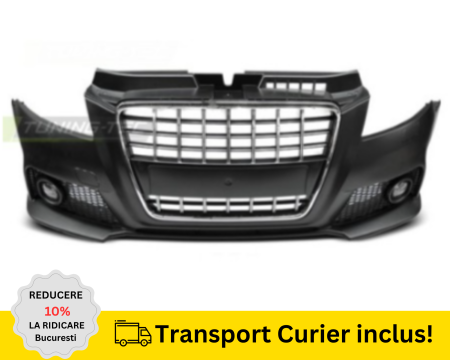 A3 8P 2003-2012 - Bara fata Audi A3 8P 2008-2012 SPORT + S-LINE cu proiectoare ceata Grila Bandou cromat NEVOPSITA