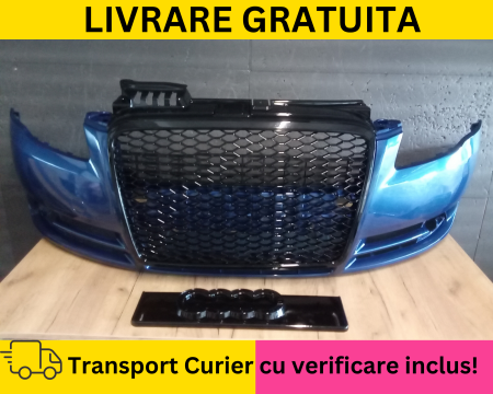 A4 B7 2004-2007 - Bara fata + Grila radiator fagure Audi A4 B7 2004-2007 Albastru la culoare VOPSITA