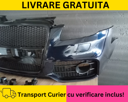 Bara fata RS LOOK S-LINE VOPSITA LZ5A LZ5J Albastru Audi A4 B7 2004-2007 cu spalator far [2]