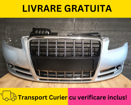 Bara fata + Grila radiator Audi A4 B7 2004-2007 LY7W LX7W Gri la culoare VOPSITA