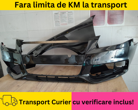 Bara + Aripa stanga fata Audi A4 B8 2007-2011 cu Spalator far NEGRU LZ9Y la culoare VOPSITA [1]