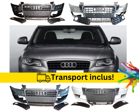 A4 B8 2007-2011 - Bara fata Audi A4 B8 2007-2011 CU GRILE Negru Gri Albastru Alb Rosu vopsita la culoarea masini