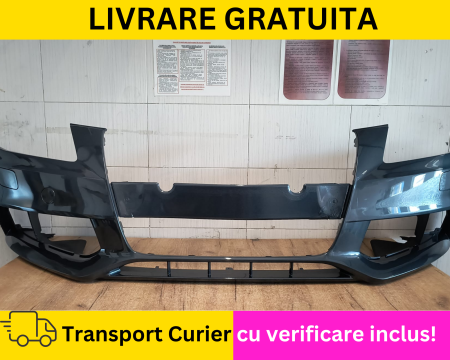 A4 B8 2007-2011 - Bara fata Gri LZ7H Audi A4 B8 2008-2011 + S-LINE Cu spalator far VOPSITA Tu alegi culoarea