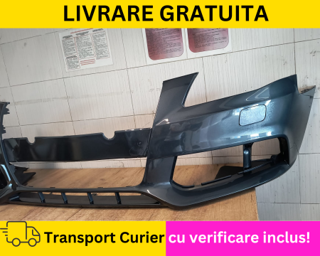 Bara fata Gri LZ7H Audi A4 B8 2008-2011 + S-LINE Cu spalator far VOPSITA Tu alegi culoarea [1]