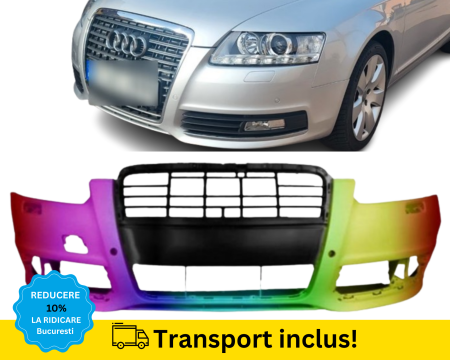 AUDI - Bara fata Audi A6 C6 FSL 2008-2010 Spalator far, senzori parcare Negru Gri Albastru Alb Rosu Auriu VOPSITA