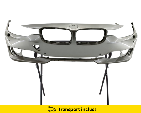 SERIA 3 F30 F31 2011-2017 - Bara fata BMW F30 F31 2011-2015 cu spalator far,  senzori parcare Gri vopsita