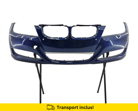 SERIA 3 E90 E91 SEDAN COMBI - Bara fata BMW Seria 3 E90 E91cu spalator far,  senzori parcare Albastru vopsita