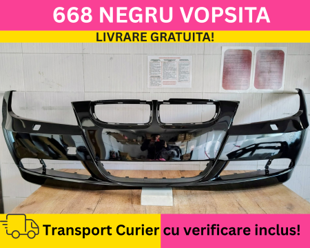 BMW - Bara fata BMW Seria 3 E90 E91 2004-2008 NFL cu Spalator far 668 Negru lucios VOPSITA