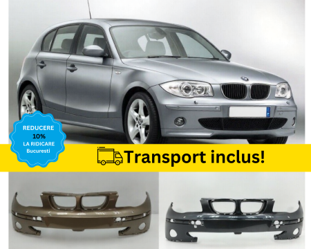 SERIA 1 E81 E82 E87 E88 - Bara fata BMW Seria1 E87 2004-2007 NFL cu spalator far Alb Negru Rosu Gri Verde Albastru la culoarea masini vopsita