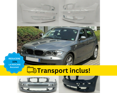 SERIA 1 E81 E82 E87 E88 - Bara fata BMW Seria1 E87 2007-2012 FSL cu spalator far Alb Negru Rosu Gri Verde Albastru la culoarea masini vopsita