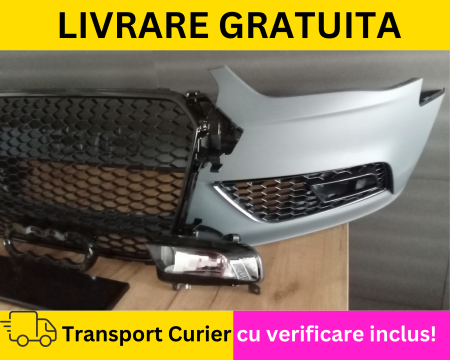 Bara fata Completa + Proiectoare + Grile Fagure RS LOOK NEVOPSITA  Audi A4 B8.5 2011-2015  [1]