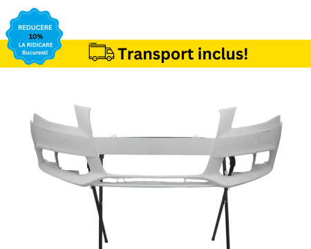 AUDI - Bara fata Audi A4 B8 2007-2011 cu Spalator far ALB LY9C VOPSITA