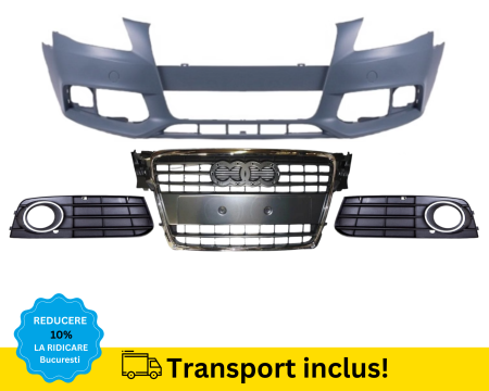 A4 B8 2007-2011 - Bara fata cu grile Audi A4 B8 2007-2011 Simpla NEVOPSITA