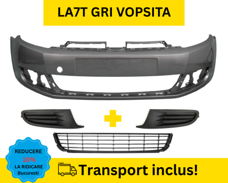 Bara fata cu grile VW Golf 6 VI Hatchback 2008-2012 fara proiectoare ceata LA7T Gri VOPSITA