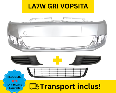 GOLF 6 VI 2008-2012 - Bara fata cu grile VW Golf 6 VI Hatchback 2008-2012 fara proiectoare ceata LA7W Gri VOPSITA