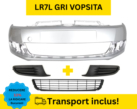 GOLF 6 VI 2008-2012 - Bara fata cu grile VW Golf 6 VI Hatchback 2008-2012 fara proiectoare ceata LR7L Gri VOPSITA
