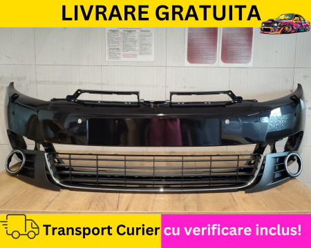 GOLF 6 VI 2008-2012 - Bara fata cu Grile Negru LC9X VW Golf 6 VI Hatchback 2008-2012  spalator far, senzori parcare VOPSITA TU Alegi culoarea