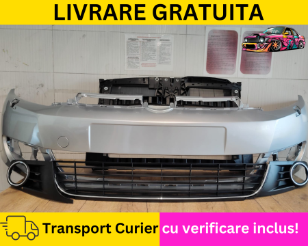 GOLF 6 VI 2008-2012 - Bara fata cu spalator far + Grile + Trager Gri LA7W VW Golf 6 VI Hatchback 2008-2012 VOPSITA Tu alegi culoarea