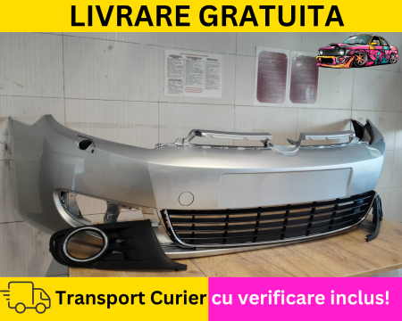 Bara fata cu spalator far + Grile Gri LA7W VW Golf 6 VI Hatchback 2008-2012 VOPSITA Tu alegi culoarea [2]