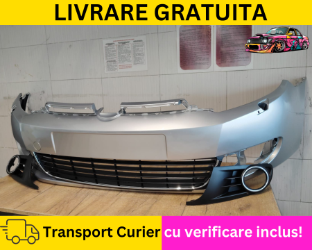 Bara fata cu spalator far + Grile Gri LA7W VW Golf 6 VI Hatchback 2008-2012 VOPSITA Tu alegi culoarea [1]