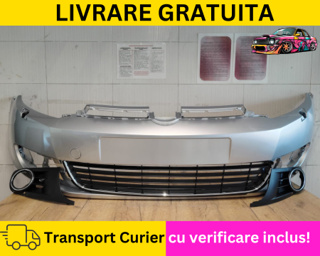 GOLF 6 VI 2008-2012 - Bara fata cu spalator far + Grile Gri LA7W VW Golf 6 VI Hatchback 2008-2012 VOPSITA Tu alegi culoarea