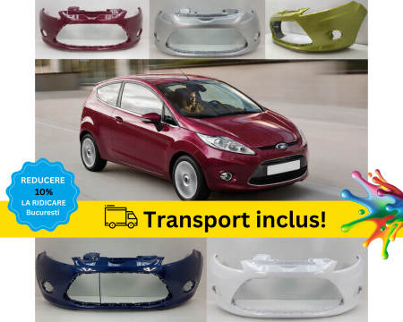 FIESTA MK7 2008-2017 - Bara fata Ford Fiesta MK7 2008-2012 CU PROIECTOARE CEATA Negru Gri Albastru Alb Rosu Verde Mov vopsita la culoarea masini