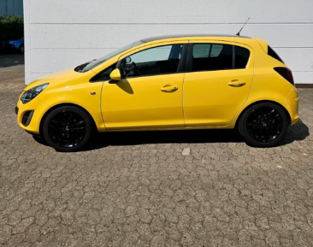 Bara fata + spate Galben AJU Opel Corsa D 2011-2014 Facelift 4 USI VOPSITA TU Alegi culoarea [1]