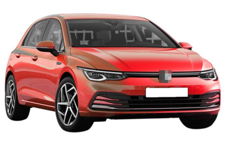 Bara fata Gri LI7F Urano Volkswagen Golf VIII 8 2019-2024 Simpla VOPSITA TU Alegi culoarea [1]