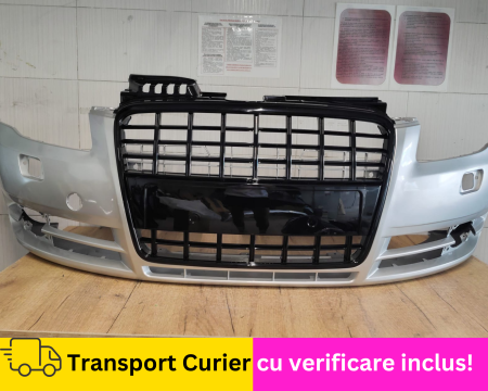 AUDI - Bara fata + Grila radiator GRI LY7W VOPSITA Audi A4 B7 2004-2007 cu Spalator far