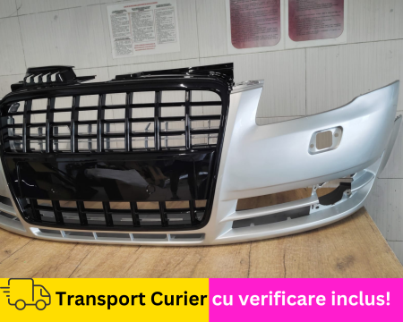 Bara fata + Grila radiator GRI LY7W VOPSITA Audi A4 B7 2004-2007 cu Spalator far [1]