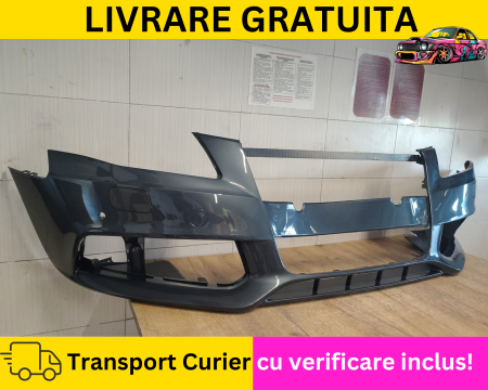 Bara fata Gri LZ7H Audi A4 B8 2008-2011 + S-LINE Cu spalator far + Senzori parcare VOPSITA Tu alegi culoarea [1]