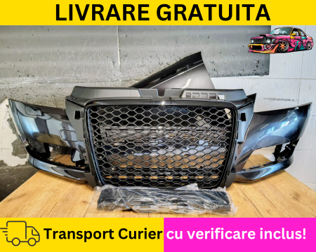 A3 8P 2003-2012 - Bara + Aripa stanga + Grila radiator fagure fata Gri LZ7L Audi A3 8P 2008-2012 cu spalator far VOPSITA Tu alegi culoarea