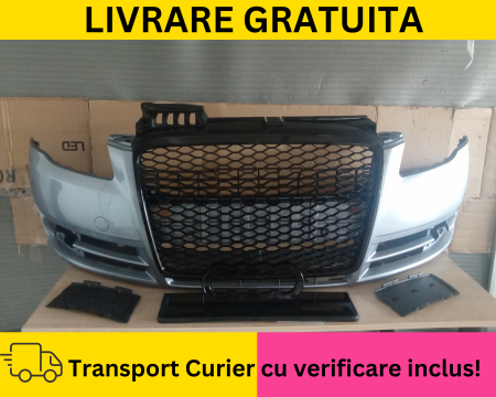 A4 B7 2004-2007 - Bara fata + Grila radiator + Capace Audi A4 B7 2004-2007 LY7G Gri la culoare VOPSITA