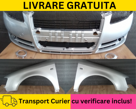 A4 B7 2004-2007 - Bara + Aripi fata GRI LY7W LX7W VOPSITA Audi A4 B7 2004-2007 S-LINE VOPSITA