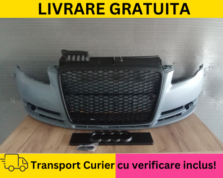 A4 B7 2004-2007 - Bara fata + Grila radiator fagure + Suport numar Audi A4 B7 2004-2007 NEVOPSITA