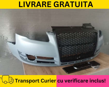 Bara fata + Grila radiator fagure + Suport numar Audi A4 B7 2004-2007 NEVOPSITA [2]