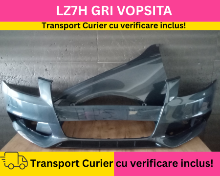 A4 B8 2007-2011 - Bara + Aripa stanga fata Audi A4 B8 + S-LINE 2008-2011 + S-LINE VOPSITA LZ7H GRI