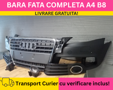 Bara fata + Grile + Proiectoare Audi A4 B8 + S-LINE 2008-2011 cu spalator far, senzori parcare NEVOPSITA [1]