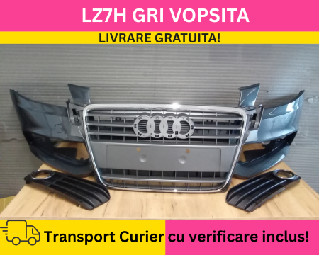 Bara fata + Grile Audi A4 B8 + S-LINE 2008-2011 Simpla VOPSITA LZ7H GRI VOPSITA