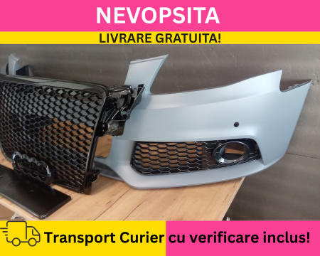 Bara fata + Grile Fagure RS LOOK Audi A4 B8 + S-LINE 2008-2011 cu SENZORI NEVOPSITA [1]