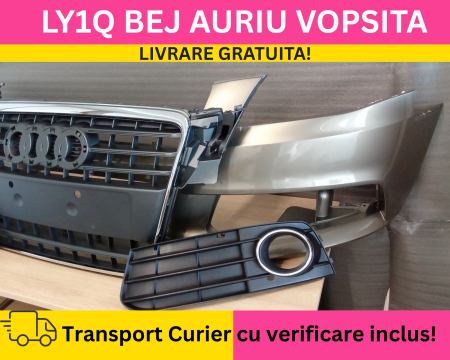 Bara fata + Grile Audi A4 B8 + S-LINE 2008-2011 Simpla VOPSITA LY1Q BEJ AURIU [1]