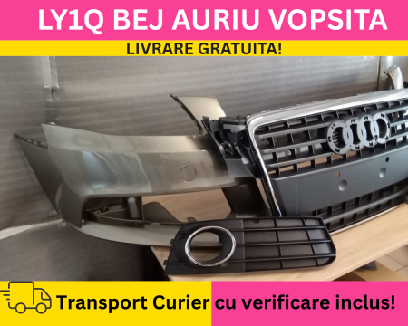 Bara fata + Grile Audi A4 B8 + S-LINE 2008-2011 Simpla VOPSITA LY1Q BEJ AURIU [2]