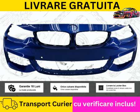 SERIA 4 F32/F33/F36 - Bara fata M Albastru BMW Seria 4 F32 F33 F36 2014-2017 VOPSITA TU Alegi culoarea