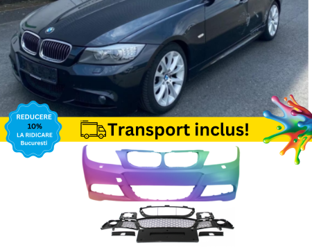 SERIA 3 E90 E91 SEDAN COMBI - Bara fata M-Pachet BMW Seria 3 E90 E91 FSL 2008-2012 Negru 475