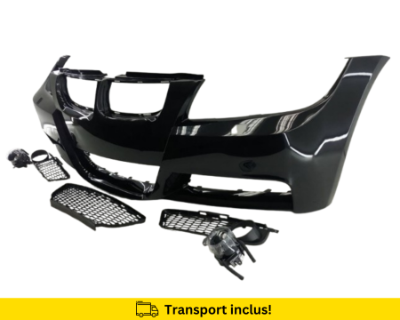 Bara fata M-Pachet BMW Seria 3 E90 E91 NFL 2005-2008 Negru 475 vopsita [1]