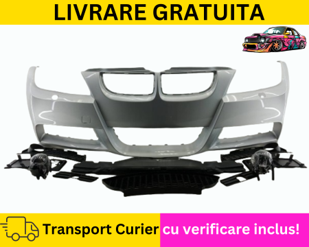 BMW - Bara fata + Proiectoare M-Pachet Gri 354 Titan BMW Seria 3 E90 E91 NFL Nonfacelift 2005-2008 VOPSITA Tu alegi culoarea