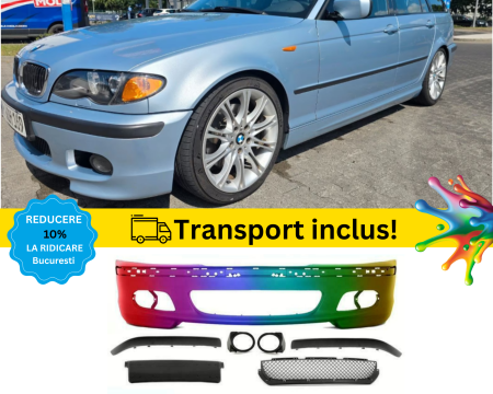 SERIA 3 E46 1998-2005 - Bara fata M-Tech BMW Seria 3 E46 Sedan Touring FSL 2001-2005 Albastru vopsita