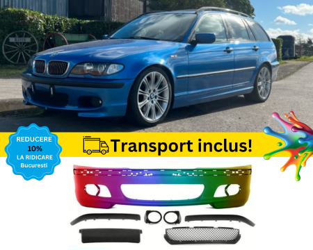 SERIA 3 E46 1998-2005 - Bara fata M-Tech BMW Seria 3 E46 Sedan Touring FSL 2001-2005 Albastru vopsita